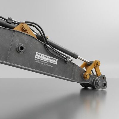 Üretim Gücü 345MPa Ekskavator Boom Kol Orta Boom Uzunluğu 2300mm Sağlam Çelik Yapı Ağır Kazı Görevleri İçin İdeal