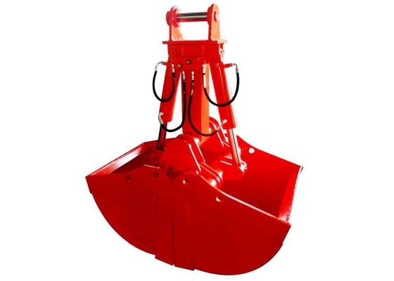Ekskavatör Clamshell Bottle Clamshell Grapple Excavator Yüksek kapasiteli yüksek performanslı eklentiler