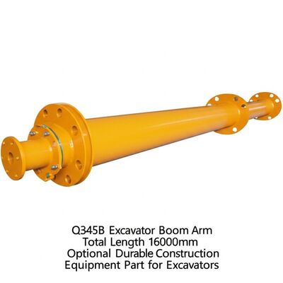 Q345B Ekskavator Boom Arm Toplam Uzunluğu 16000mm Ekskavatorlar için isteğe bağlı kalıcı inşaat ekipmanları parçası