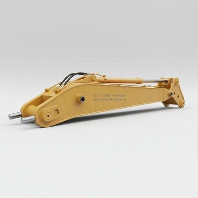 16000mm Toplam Uzunluk Ekskavator Boom Kolı Karşı ağırlık olmadan 2300mm Orta Boom Uzunluğu ile Kazı Ekipmanı için tasarlanmıştır